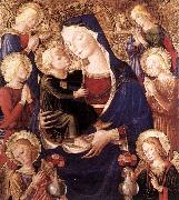 CAPORALI, Bartolomeo Virgin and Child with Angels f oil painting on canvas
